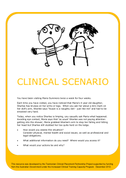 CLINICAL SCENARIO