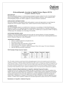 Echocardiography Associate of Applied Science Degree (EC23)