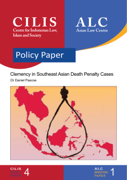 Clemency in Southeast Asian Death Penalty Cases