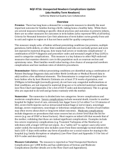 Unexpected Newborn Complications Update