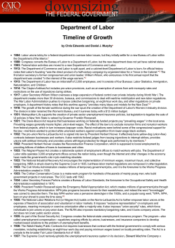 Department of Labor - Downsizing the Federal Government