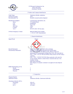 SDS: AlCl3 - LTS Research Laboratories, Inc.