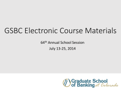 GSBC Electronic Note