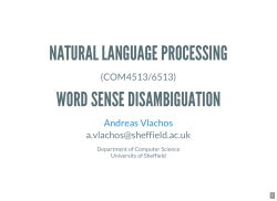 natural language processing word sense