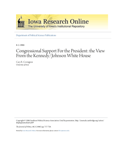 Congressional Support For the President