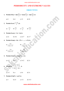 5.periodicity and extreme values
