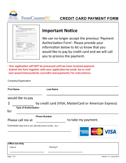 Credit Card Payment Form
