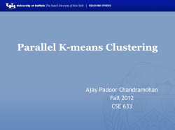 Parallel K-means Clustering