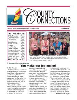 July 2013 - County of Lanark