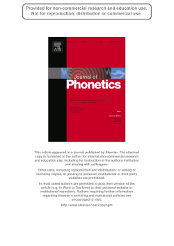 This article appeared in a journal published by Elsevier. The