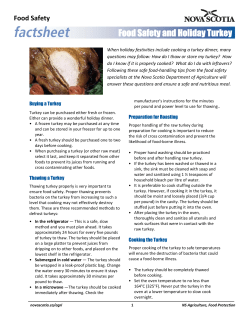 Food Safety and Holiday Turkey