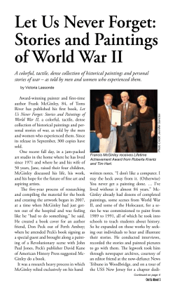 Let Us Never Forget: Stories and Paintings of World War II