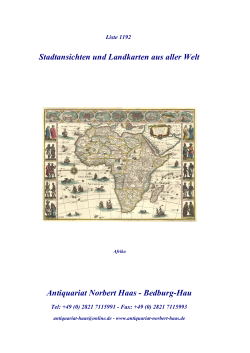 Stadtansichten und Landkarten aus aller Welt