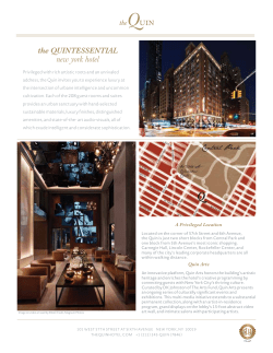 the QUINTESSENTIAL new york hotel
