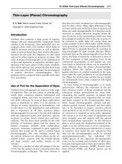 Thin-Layer (Planar) Chromatography