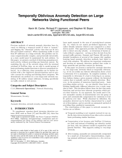 Temporally Oblivious Anomaly Detection on Large