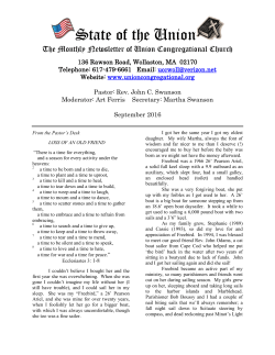 State of the Union - Union Congregational Church
