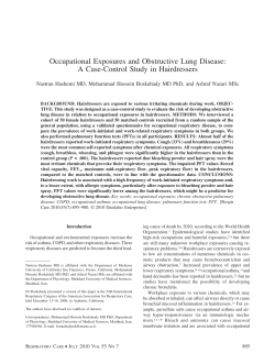 Occupational Exposures and Obstructive Lung Disease: A Case