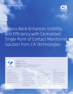 Read Case Study - CA Technologies