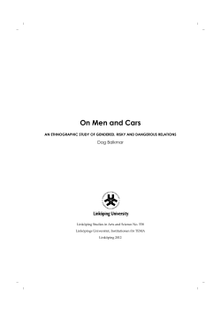 On Men and Cars
