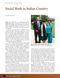 Social Work in Indian Country - Kathryn M. Buder Center for