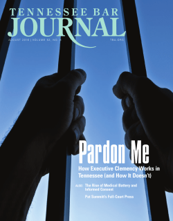 Pardon Me-How Executive Clemency Works in Tennessee