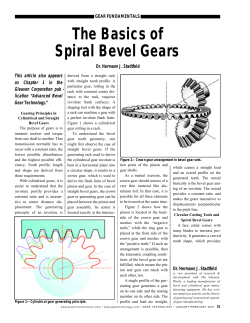 The Basics of Spiral Bevel Gears