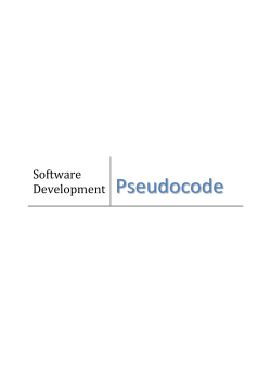 Pseudocode Workbook
