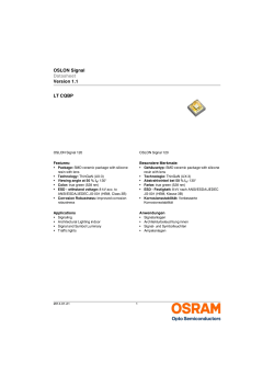 OSLON Signal Datasheet Version 1.1 LT CQBP