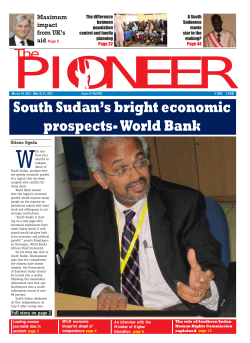 South Sudan`s bright economic prospects