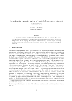 An axiomatic characterization of capital allocations of coherent risk