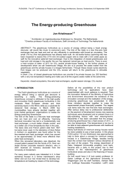 The Energy-producing Greenhouse