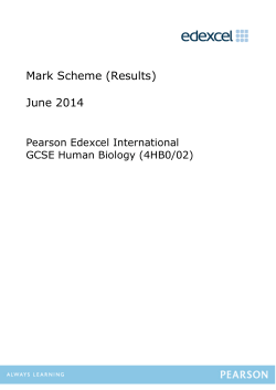 Mark Scheme - Edexcel