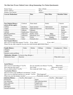 New patient form - The Ohio State University Wexner Medical Center