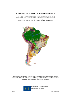 a vegetation map of south america - Forest Observations