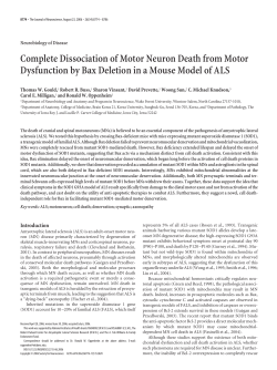Complete Dissociation of Motor Neuron Death from Motor