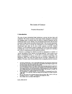The Limits of Contract