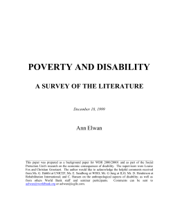 poverty and disability
