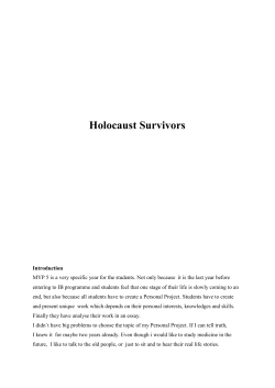 Holocaust Survivors