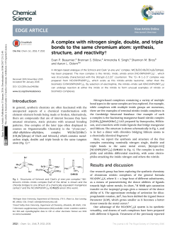 A complex with nitrogen single, double, and triple bonds to the same