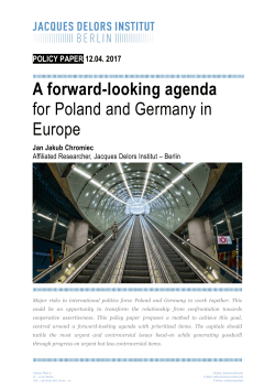 A forward-looking agenda for Poland and Germany in Europe