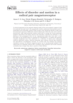 Effects of disorder and motion in a radical pair magnetoreceptor