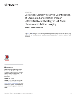 Correction: Spatially Resolved Quantification of Chromatin