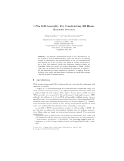 DNA Self-Assembly For Constructing 3D Boxes