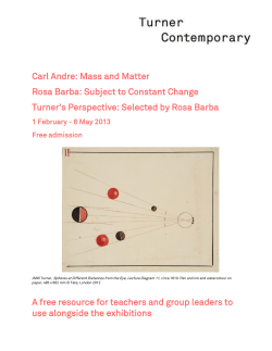 Carl Andre: Mass and Matter