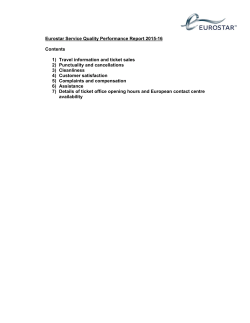 Eur Con rostar Ser ntents 1) Travel 2) Punctu 3) Cleanl 4) Custom 5