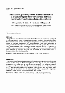 Influence of gravity upon the bubble distribution in a turbulent pipe
