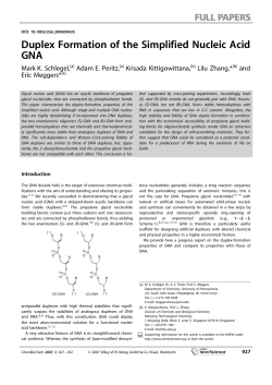 Duplex Formation of the Simplified Nucleic Acid GNA
