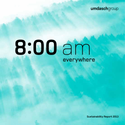 Sustainability Report 2013