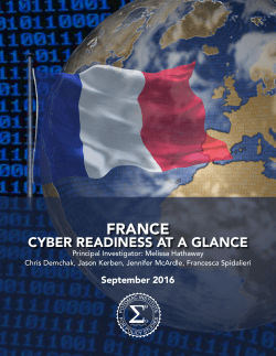 France Cyber Readiness at a Glance